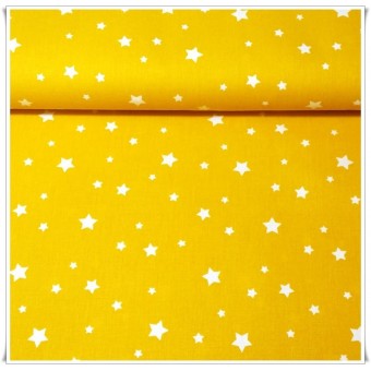 Retal tela estrellas amarillo 30 cms