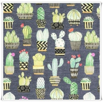 Retal tela cactus 62 x 58 cms