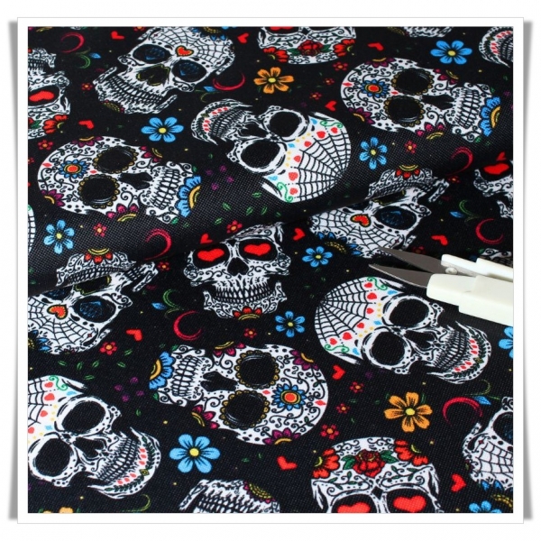 Tela impermeable calaveras mexicanas