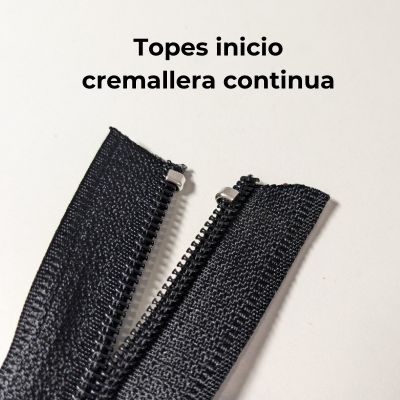 Ejemplo colocacion topes inicio cremallera continua