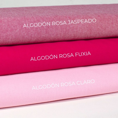 Telas de algodon en color rosa