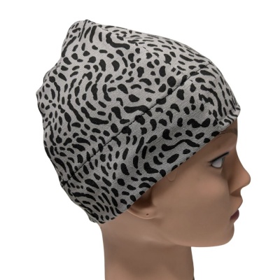 Gorrito tela jersey abstract gris