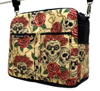 Tela de calaveras bolso bebe